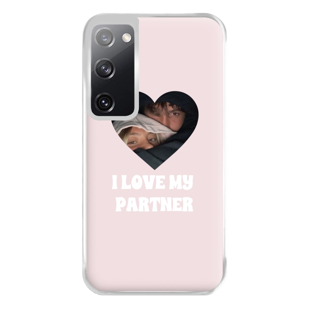 I Love My Partner - Personalised Couples Phone Case for Galaxy S20