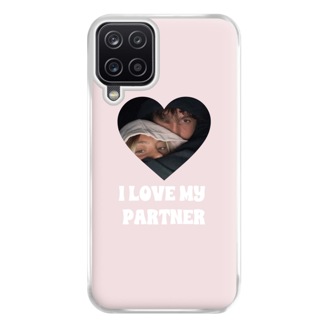 I Love My Partner - Personalised Couples Phone Case for Galaxy A12