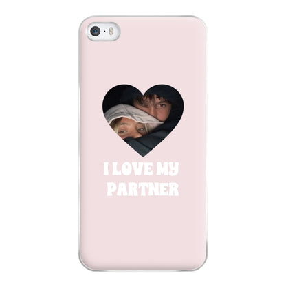 I Love My Partner - Personalised Couples Phone Case for iPhone 5 / 5s / SE 2016