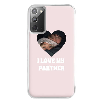 I Love My Partner - Personalised Couples Phone Case for Galaxy Note 20 Ultra