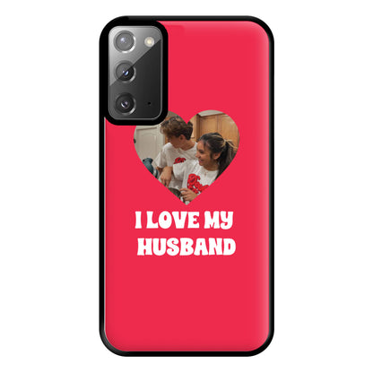 I Love My Husband - Personalised Couples Phone Case for Galaxy Note 20 Ultra