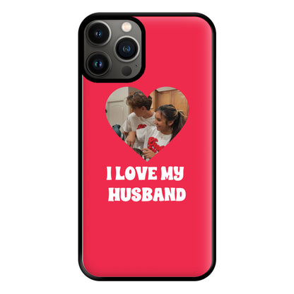 I Love My Husband - Personalised Couples Phone Case for iPhone 11 Pro Max