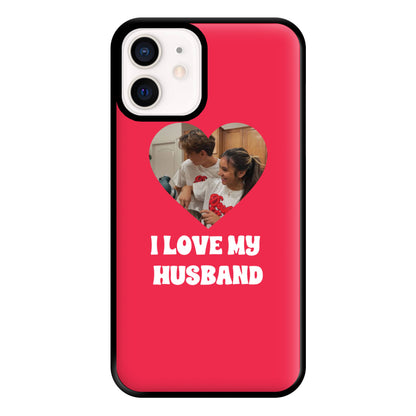 I Love My Husband - Personalised Couples Phone Case for iPhone 13 Mini