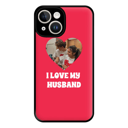 I Love My Husband - Personalised Couples Phone Case for iPhone 14