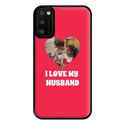 I Love My Husband - Personalised Couples Phone Case for Galaxy A41