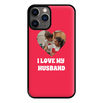 I Love My Husband - Personalised Couples Phone Case for iPhone 12 Pro Max