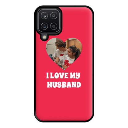 I Love My Husband - Personalised Couples Phone Case for Galaxy A12