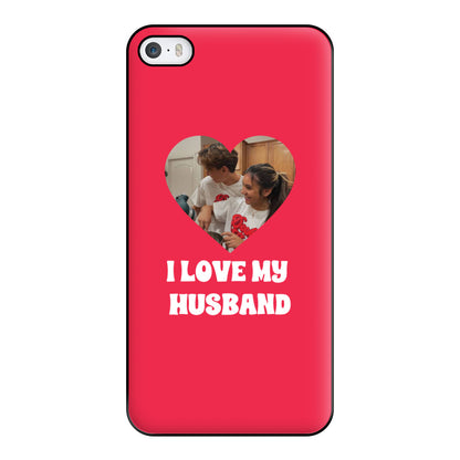 I Love My Husband - Personalised Couples Phone Case for iPhone 5 / 5s / SE 2016