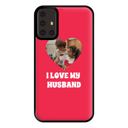 I Love My Husband - Personalised Couples Phone Case for Galaxy A71