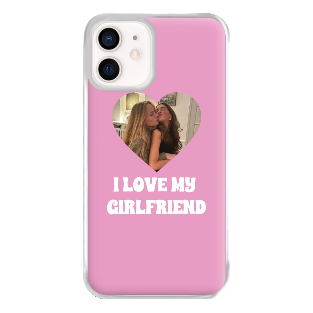 I Love My Girlfriend - Personalised Couples Phone Case for iPhone 13 Mini