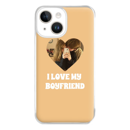 I Love My Boyfriend - Personalised Couples Phone Case for iPhone 14