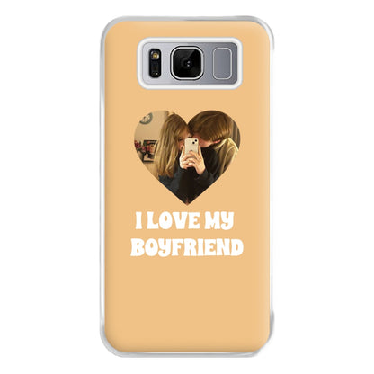 I Love My Boyfriend - Personalised Couples Phone Case for Galaxy S8 Plus