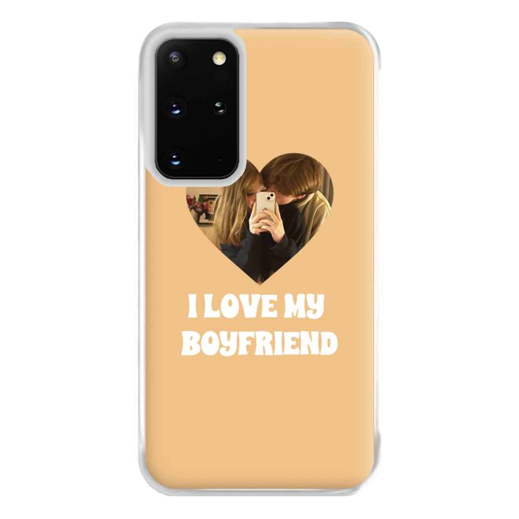 I Love My Boyfriend - Personalised Couples Phone Case for Galaxy S20 Plus