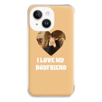 I Love My Boyfriend - Personalised Couples Phone Case for iPhone 14 Plus