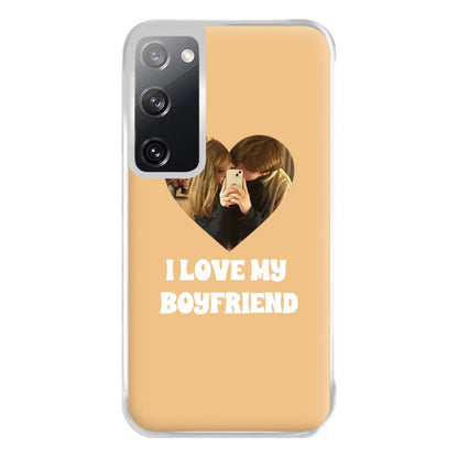 I Love My Boyfriend - Personalised Couples Phone Case for Galaxy S20