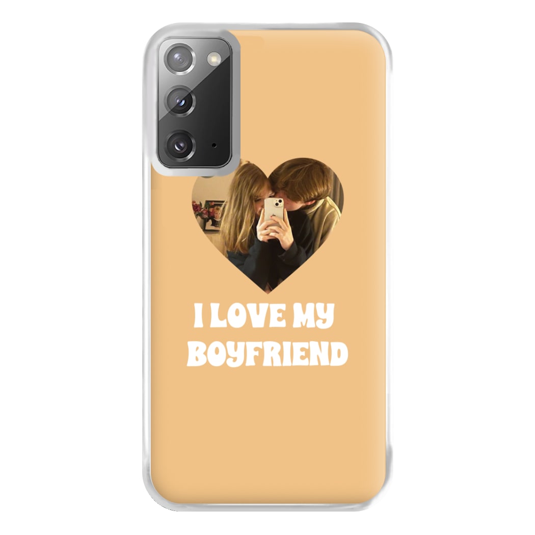 I Love My Boyfriend - Personalised Couples Phone Case for Galaxy Note 20 Ultra