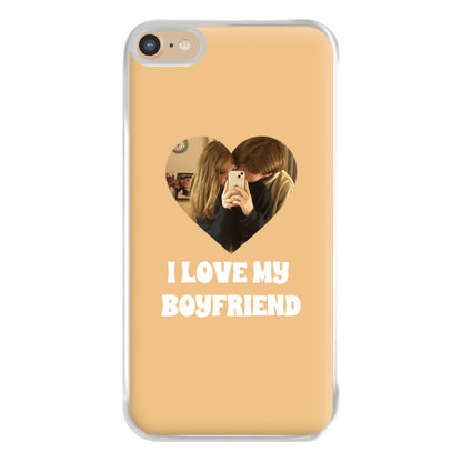 I Love My Boyfriend - Personalised Couples Phone Case for iPhone 6 Plus / 7 Plus / 8 Plus