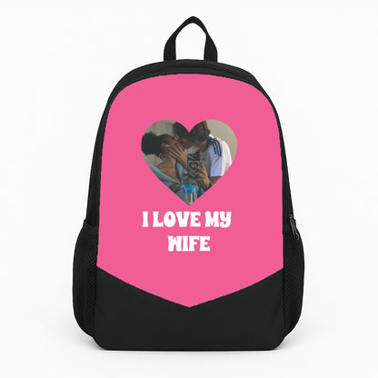 I Love My Wife - Personalised Couples Backpack