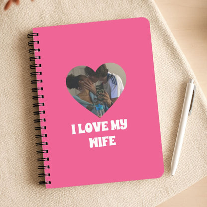 I Love My Wife - Personalised Couples Notepad