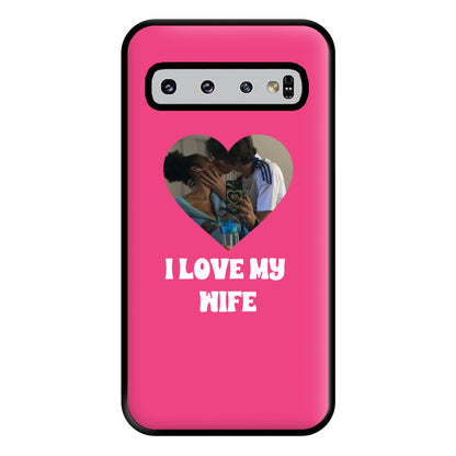 I Love My Wife - Personalised Couples Phone Case for Galaxy S10 Plus