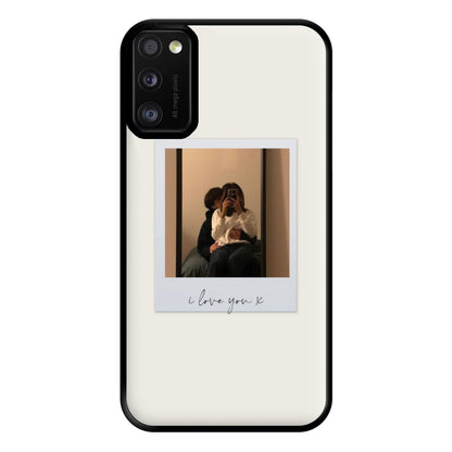 I Love You Polaroid - Personalised Couples Phone Case for Galaxy A41