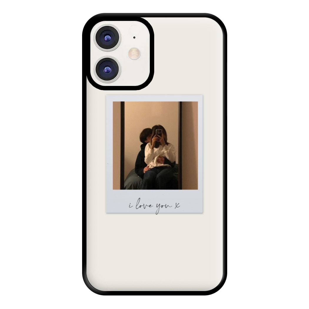 I Love You Polaroid - Personalised Couples Phone Case for iPhone 12 / 12 Pro