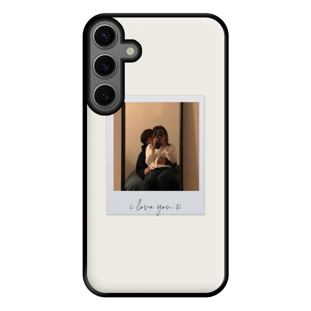 I Love You Polaroid - Personalised Couples Phone Case for Galaxy S23FE