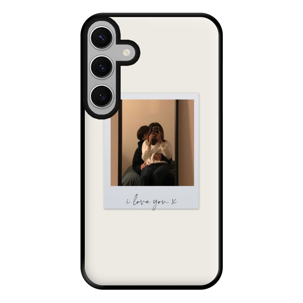 I Love You Polaroid - Personalised Couples Phone Case for Galaxy S24FE