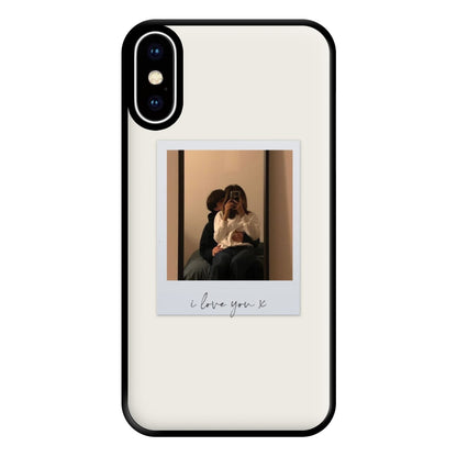 I Love You Polaroid - Personalised Couples Phone Case for iPhone XS Max