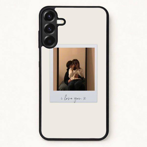 I Love You Polaroid - Personalised Couples Phone Case for Galaxy A37