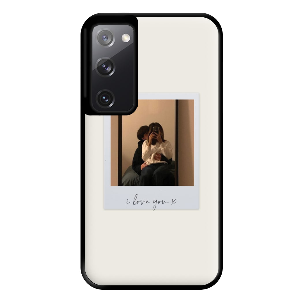 I Love You Polaroid - Personalised Couples Phone Case for Galaxy S20FE