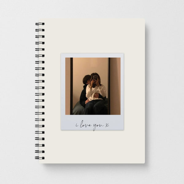 I Love You Polaroid - Personalised Couples Notebook
