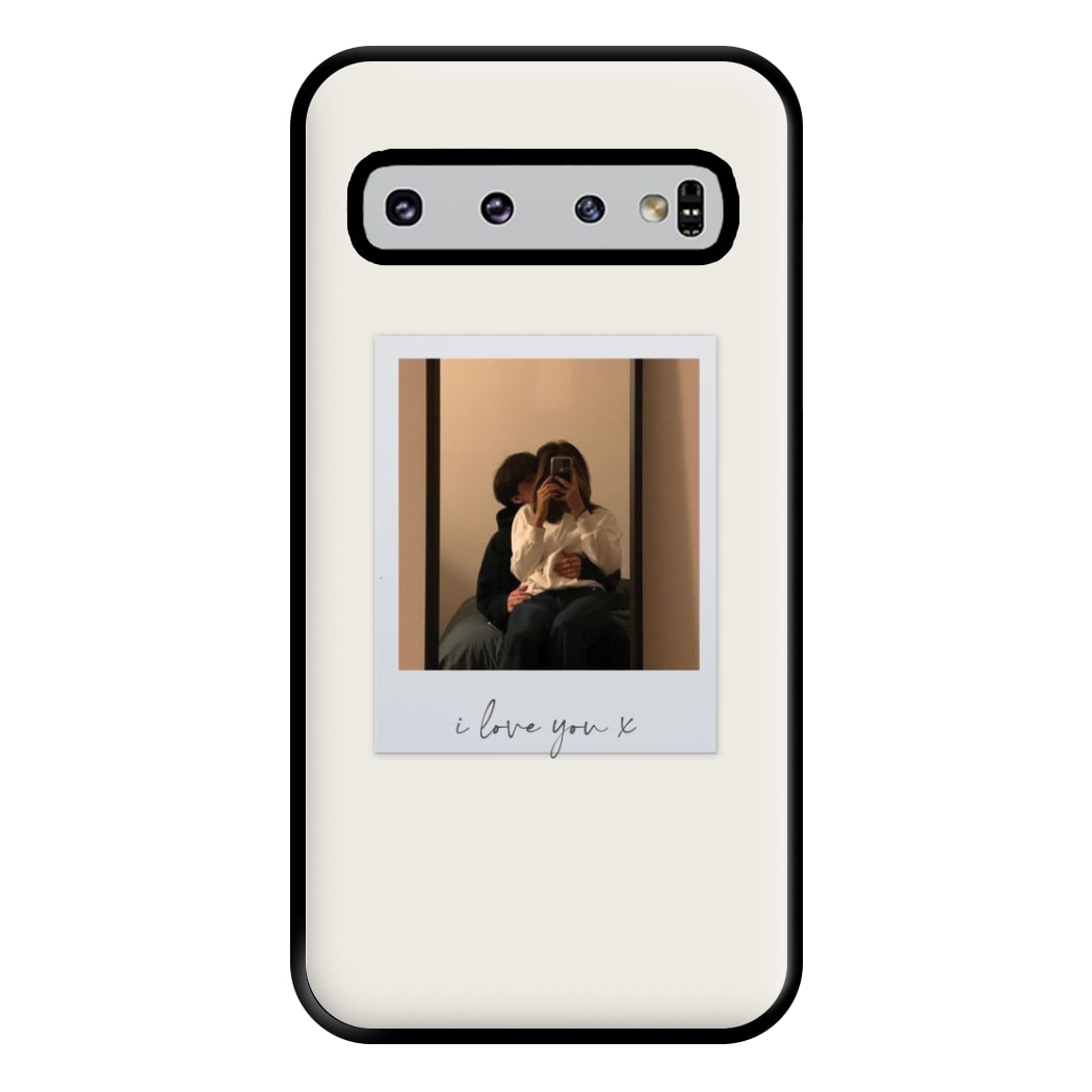 I Love You Polaroid - Personalised Couples Phone Case for Galaxy S10 Plus