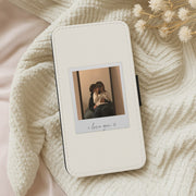 I Love You Polaroid - Personalised Couples Flip / Wallet Phone Case 5