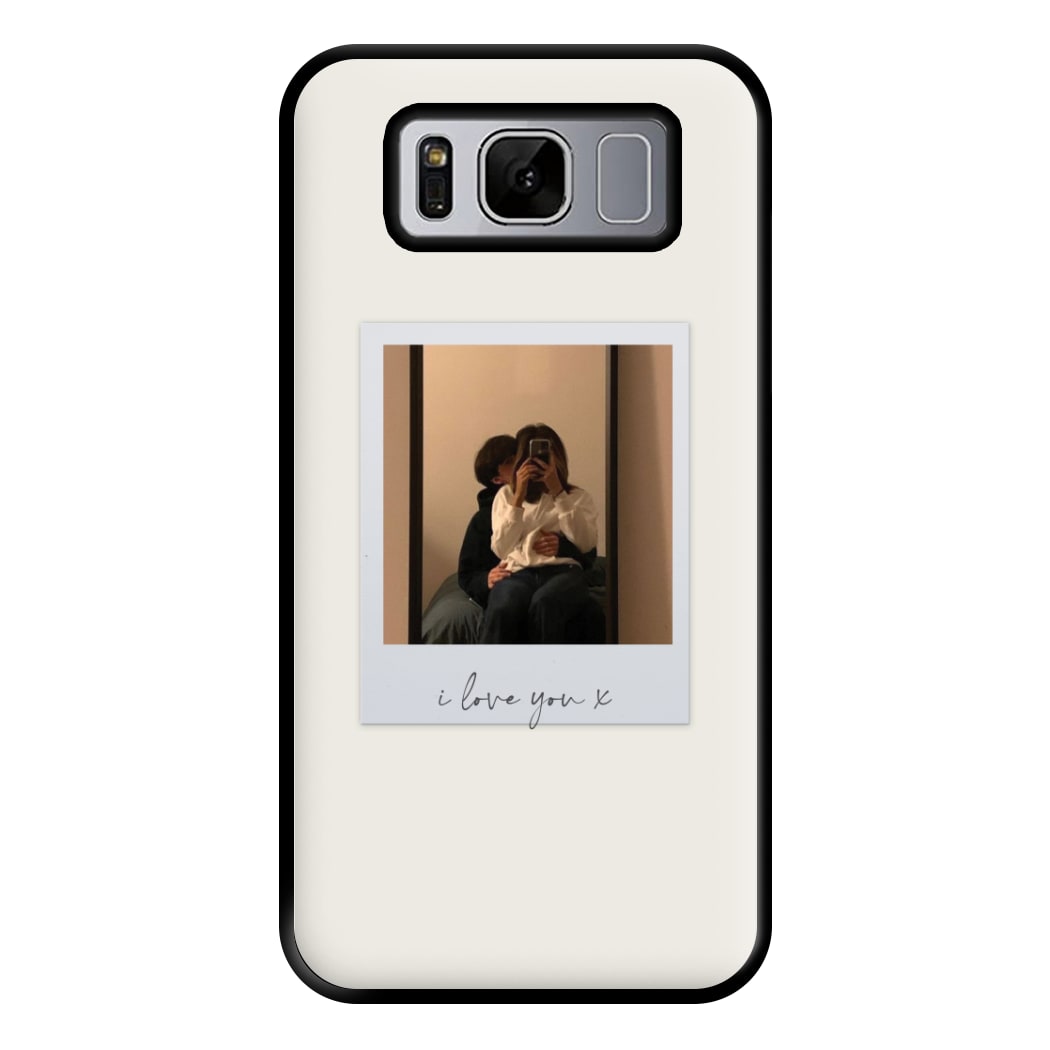 I Love You Polaroid - Personalised Couples Phone Case for Galaxy S8 Plus