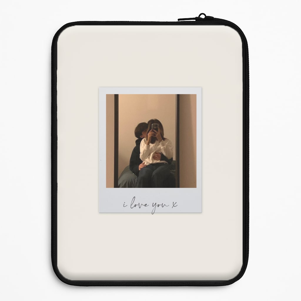 I Love You Polaroid - Personalised Couples Universal Laptop Sleeve