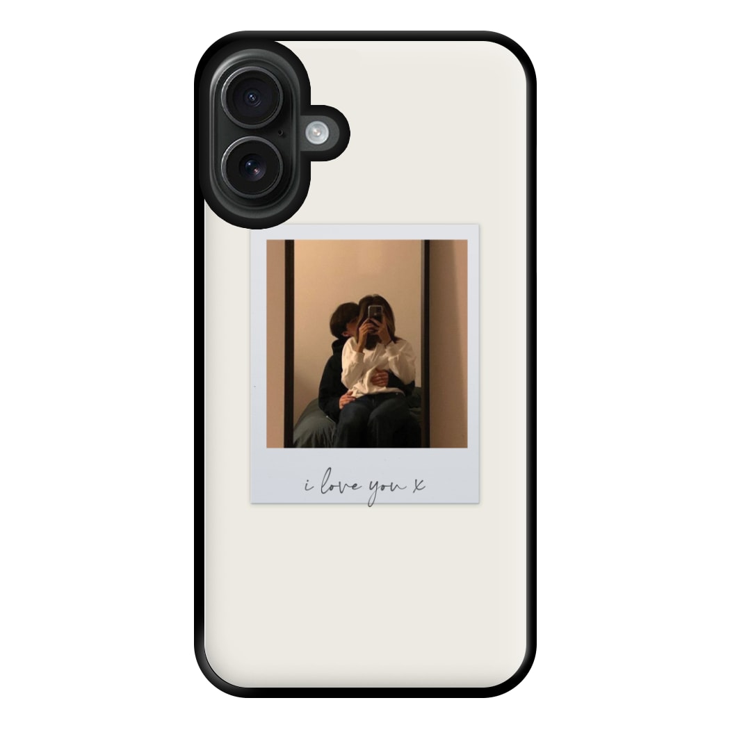 I Love You Polaroid - Personalised Couples Phone Case for iPhone 16 Plus