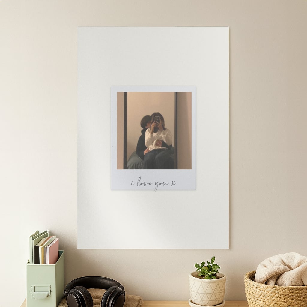 I Love You Polaroid - Personalised Couples Poster