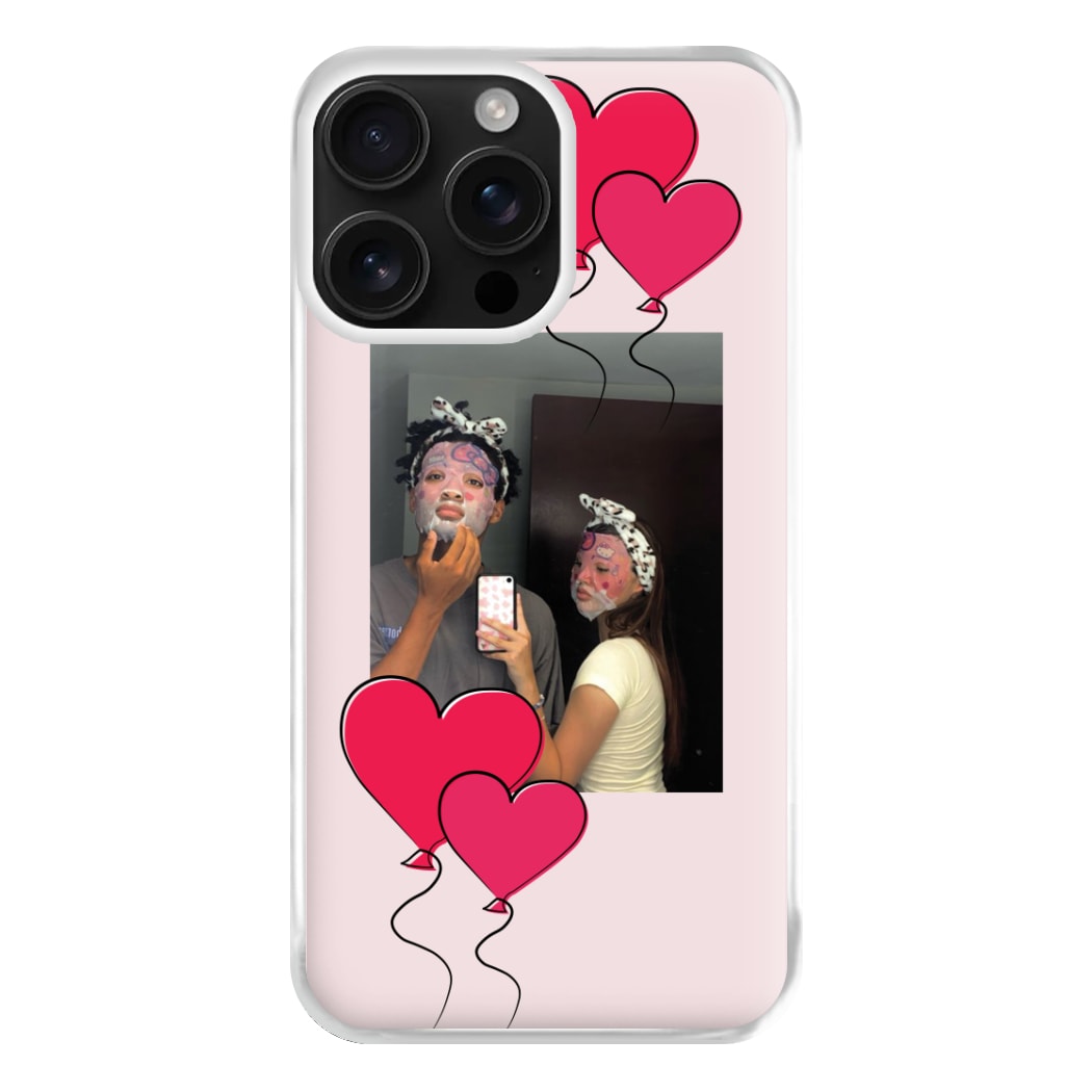 Heart Balloons - Personalised Couples Phone Case