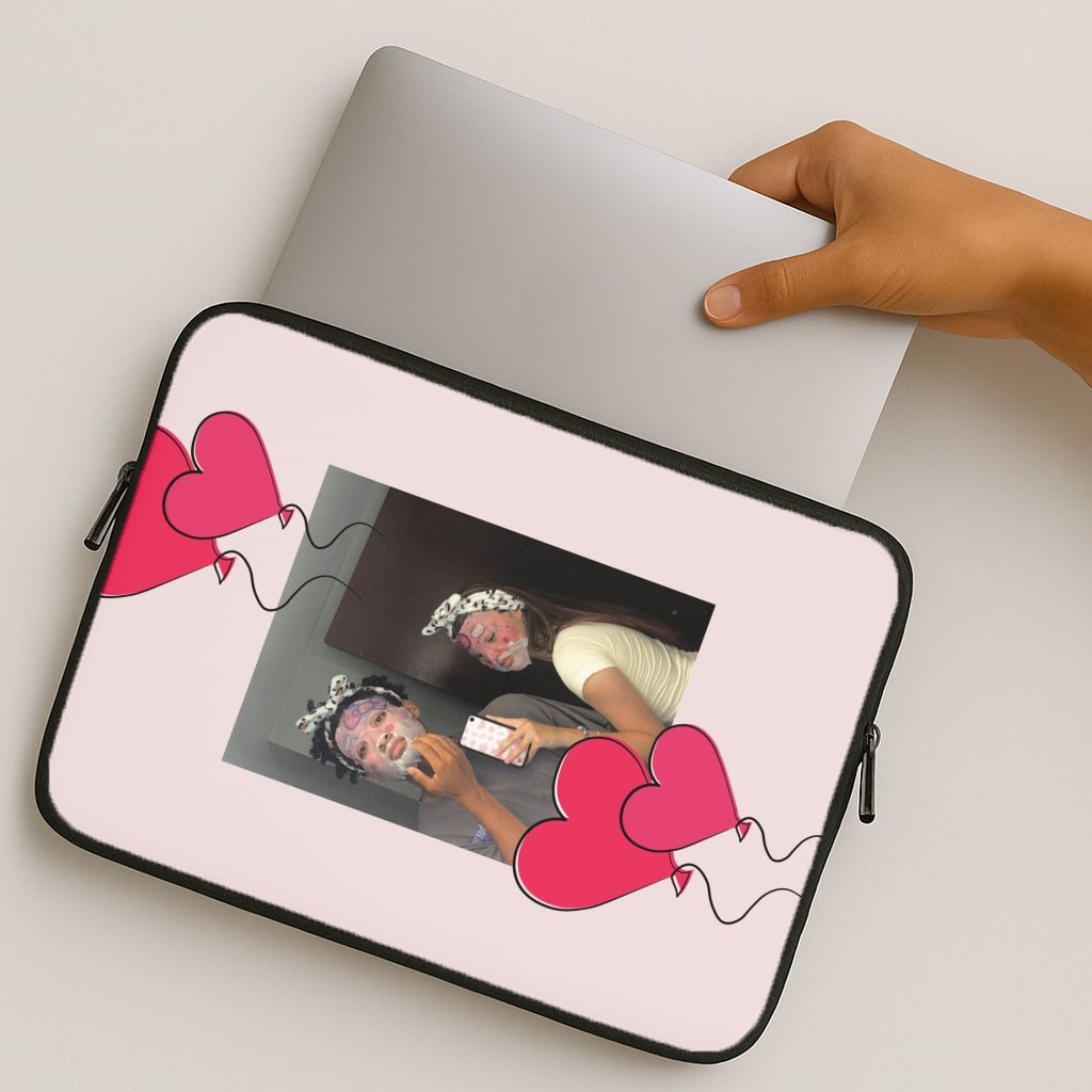 Heart Balloons - Personalised Couples MacBook Case