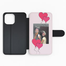 Heart Balloons - Personalised Couples Flip Phone Case