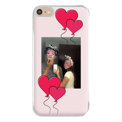 Heart Balloons - Personalised Couples Phone Case for iPhone 6 Plus / 7 Plus / 8 Plus