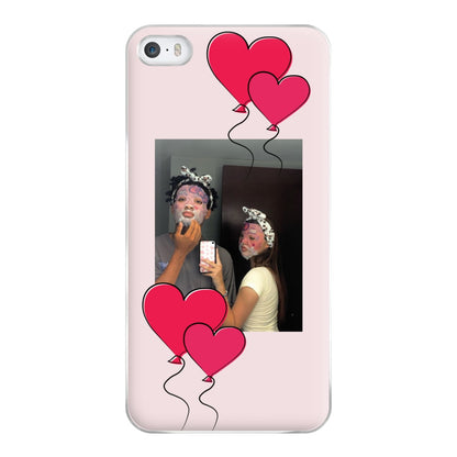 Heart Balloons - Personalised Couples Phone Case for iPhone 5 / 5s / SE 2016