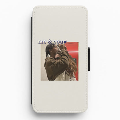 Me And You - Personalised Couples Flip / Wallet Phone Case