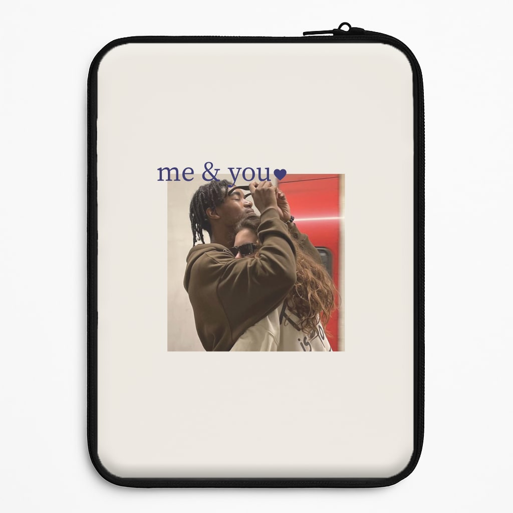 Me And You - Personalised Couples Laptop Sleeve