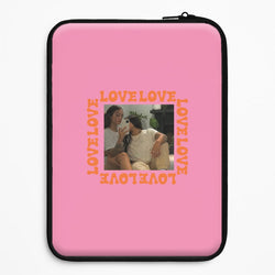 Love, Love, Love - Personalised Couples Universal Laptop Sleeve
