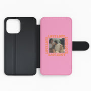 Love, Love, Love - Personalised Couples Flip / Wallet Phone Case 2