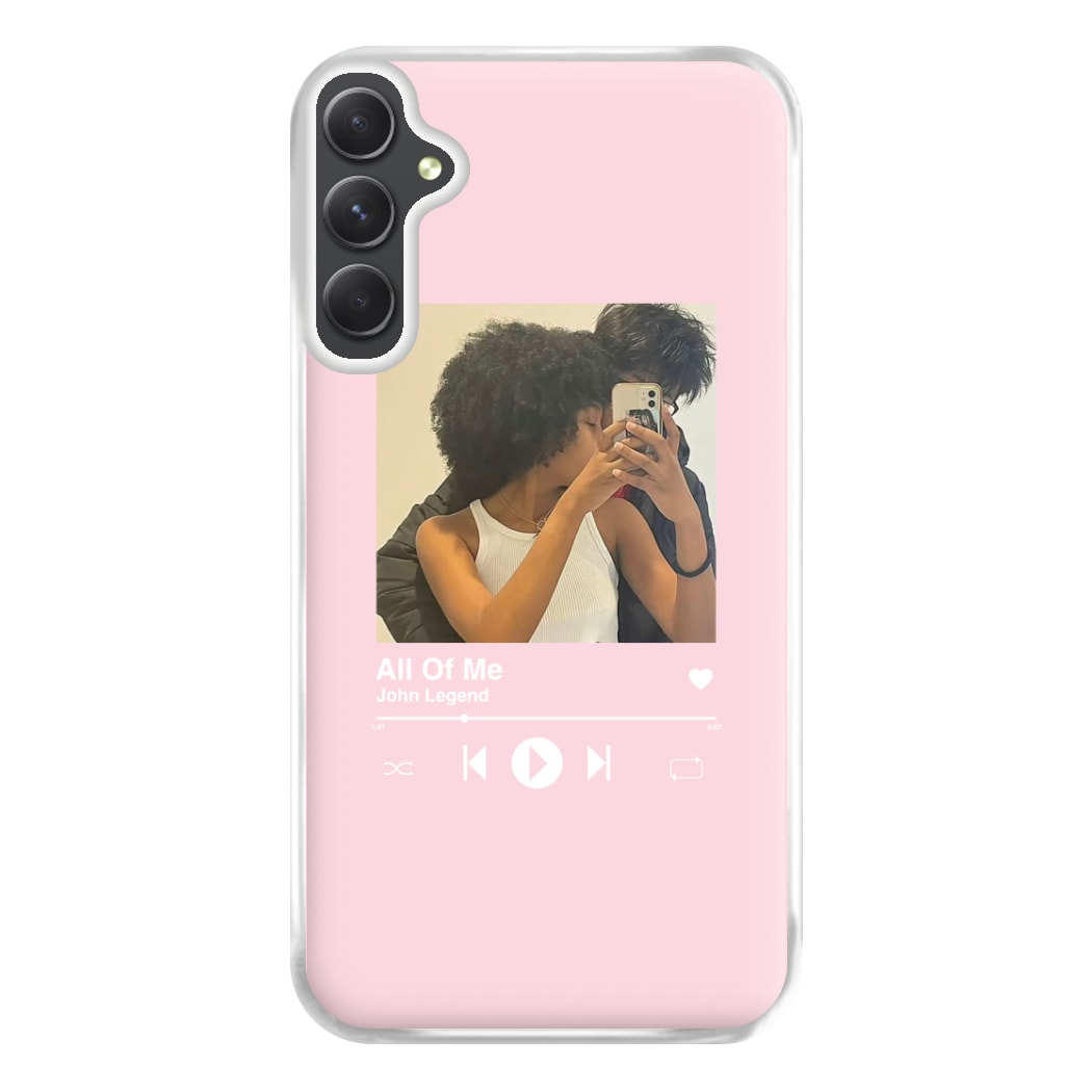 Album Cover - Personalised Couples Phone Case for Galaxy A54