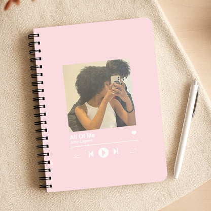 Album Cover - Personalised Couples Notepad