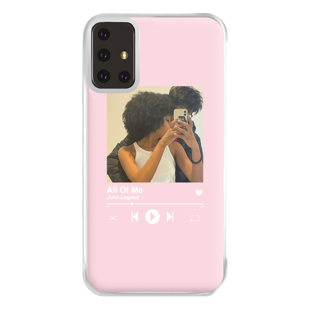 Album Cover - Personalised Couples Phone Case for Galaxy A71